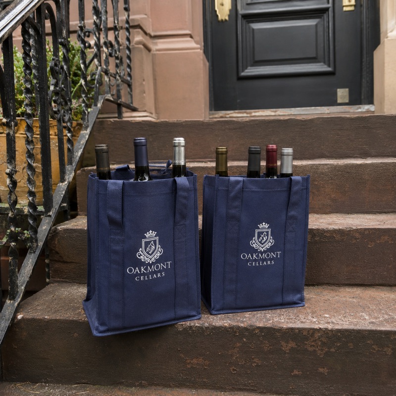 Promotional custom wine bags with company logo
